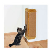 Griffoir d'angle avec herbe à chat Brun