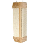 Griffoir d'angle sisal avec herbe à chat beige