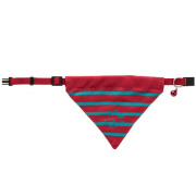Collier réglable avec bandana pour chat rouge