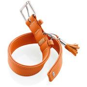 Collier en cuir pour chien Cannes orange Hunter
