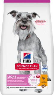 Hill's Science Plan croquettes Mature Adult 7+ Light Small & Mini Poulet sac de 2,5 kg
