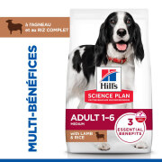 Hill's Science Plan croquettes Adult Medium Agneau & Riz