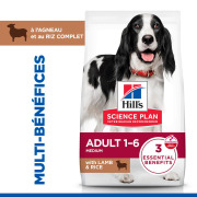 Hill's Science Plan croquettes Adult Medium Agneau & Riz