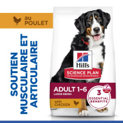 Hill's Science Plan croquettes Adult Large Breed Poulet sac de 12 kg