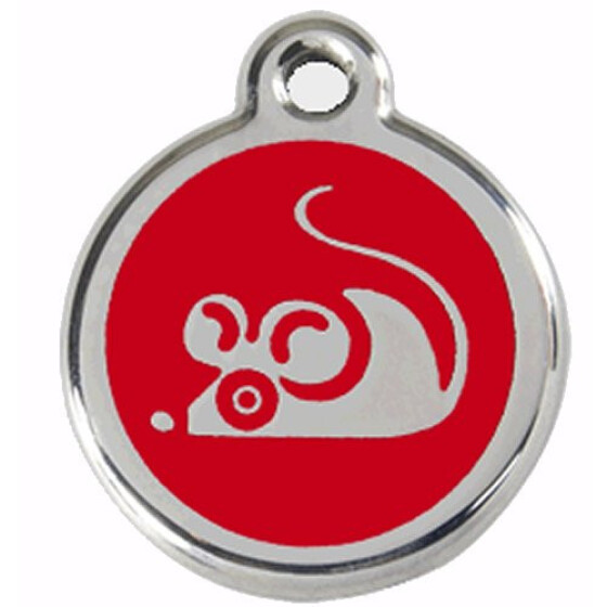Médaille souris rouge petite