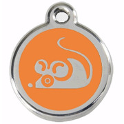 Petite médaille souris orange