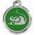 Médaille souris vert petite