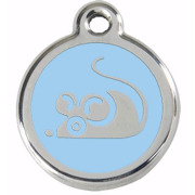 Petite médaille souris bleu clair