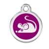 Médaille souris violette petite