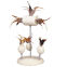 Jouet en luffa sur ressorts en spirale pour chat