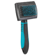 Brosse toilettage rectangle à picots extra-doux