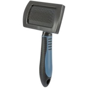 Brosse toilettage souple en métal 17 cm