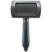 Brosse toilettage souple en métal 17 cm