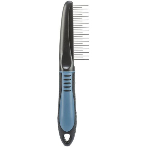 Peigne chien poil long combi de toilettage 22 cm : démêle en profondeur, dents robustes