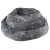 Lit rond gris pour chat et chien