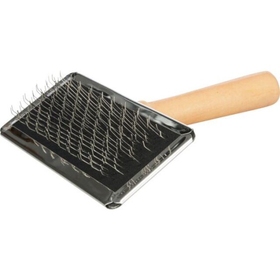 Brosse souple et peigne de nettoyage blanc 9 cm
