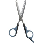 Ciseaux double à effiler avec manche en caoutchouc 16 cm