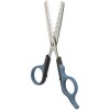 Ciseaux double à effiler avec manche en caoutchouc 16 cm