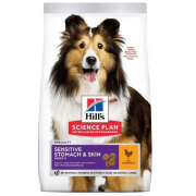 HILL'S Science Plan croquettes Adult Sensitive Stomach & Skin Medium Poulet