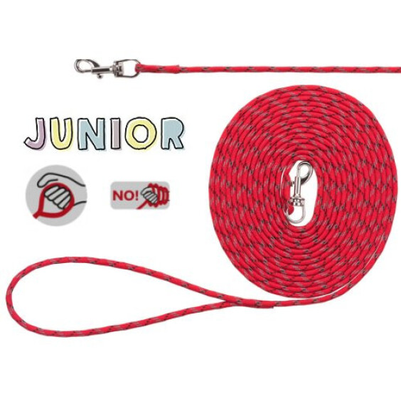 Laisse à pister Junior rouge