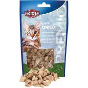 Friandise pour chat cœurs de poulet lyophilisés