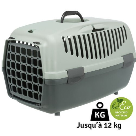 Cage transport chat gris