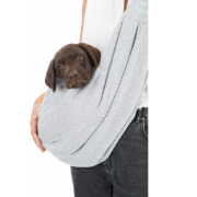 Junior Sac ventral Soft pour chiot et petit chien gris menthe