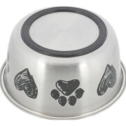 Gamelle inox motif coeur patte