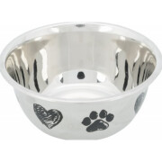 Gamelle inox motif coeur patte