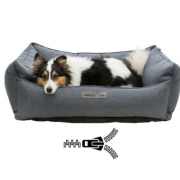 Panier lit gris pour chien