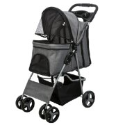 Poussette pour chien à 4 roues