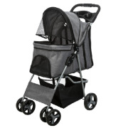 Poussette pour chien à 4 roues 100 cm