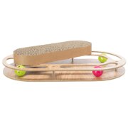 Jouet griffoir carton avec balle Cadre Bois 