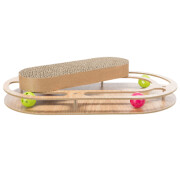 Jouet griffoir carton avec balle Cadre Bois 