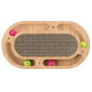 Jouet griffoir carton avec balle Cadre Bois 