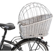 Panier porte-bagages pour chien gris 49 cm