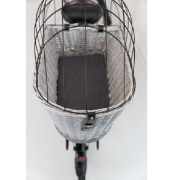 Panier porte-bagages pour chien gris 49 cm