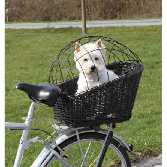 Panier porte-bagages pour chien noir 49 cm