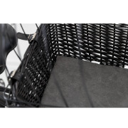 Panier porte-bagages pour chien noir 49 cm