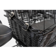 Panier porte-bagages pour chien noir 49 cm