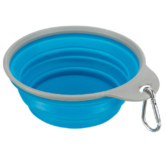 Gamelle pour chien de voyage pliable en plastique rigide