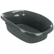 Bac à litière à haut rebord pour chat