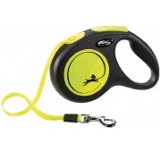 Laisse enrouleur sangle Flexi New NEON JAUNE