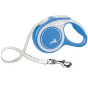 Laisse chien Sangle enrouleur Flexi New COMFORT Bleu
