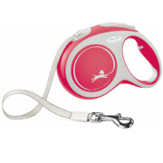 FLEXI Laisse enrouleur pour chien Sangle COMFORT Rouge