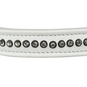Collier Luxe Active Comfort strass pour chien : BLANC