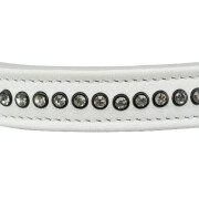 Collier Luxe Active Comfort strass pour chien : BLANC