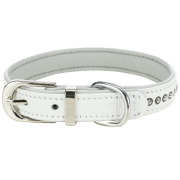 Collier Active Comfort avec strass blanc pour chien