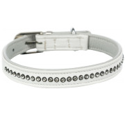 Collier Active Comfort avec strass blanc pour chien