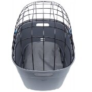 Panier pour porte-bagages avec tapis isotherme pour chien